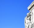 background: A statue in Paris