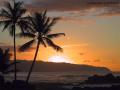 background: Sunset and water